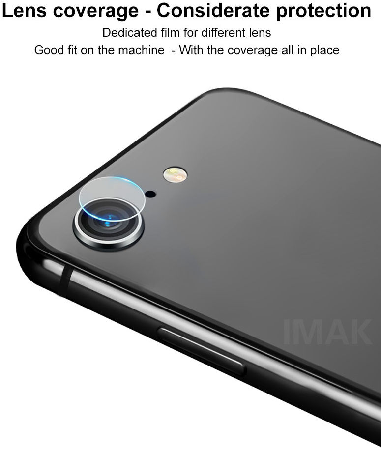 IMAK iPhone SE 2020 / 2022 / 8 / 7 Glass Camera Protector Duo Pack afbeelding 5