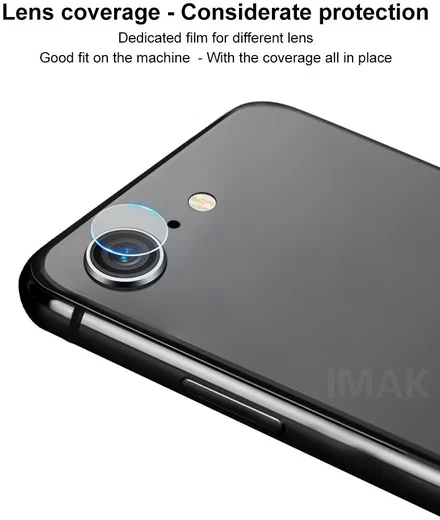 IMAK iPhone SE 2020 / 2022 / 8 / 7 Glass Camera Protector Duo Pack afbeelding 5