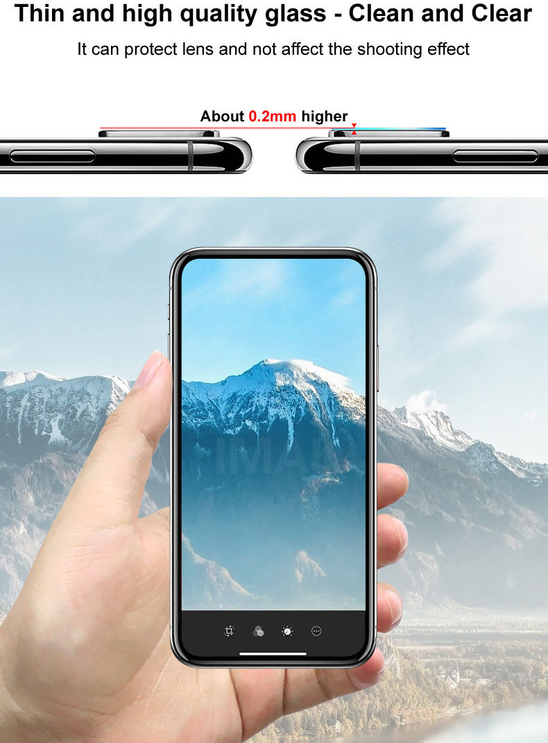 IMAK Samsung Note 10 / Note 10 Plus Glass Camera Protector Duo Pack afbeelding 6