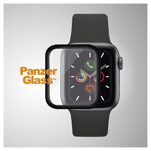 PanzerGlass - Apple Watch 4/5/6/SE 40MM Screenprotector - Tempered Glass - Zwart afbeelding 4
