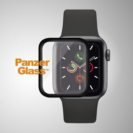 PanzerGlass Apple Watch 4/5/6/SE 44MM Screenprotector Tempered Glass Zwart afbeelding 4
