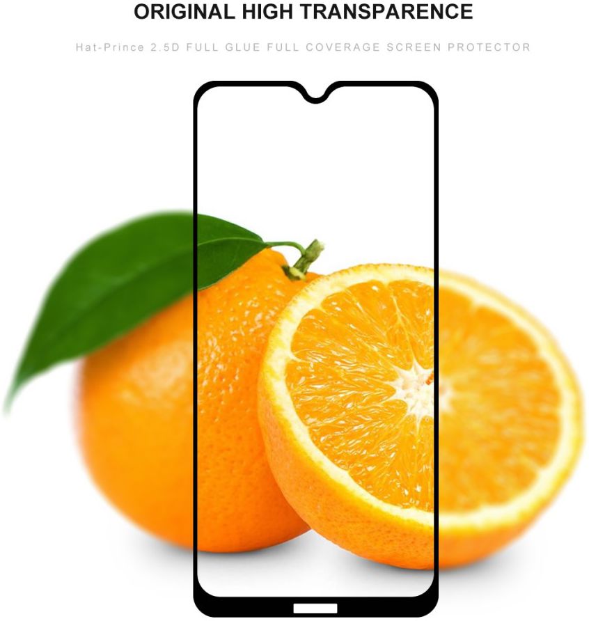 Nokia 6.2 Full Glue 9H Arc Edge Tempered Glass Screenprotector Zwart afbeelding 4