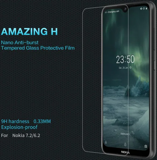 Nokia 7.2 / 6.2 Nillkin Tempered  Glass Screen Protector afbeelding 5