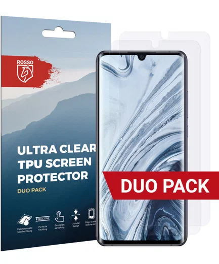 Rosso Xiaomi Mi Note 10 (Pro) Ultra Clear Screen Protector Duo Pack afbeelding 1