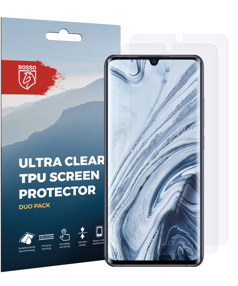 Rosso Xiaomi Mi Note 10 (Pro) Ultra Clear Screen Protector Duo Pack afbeelding 9