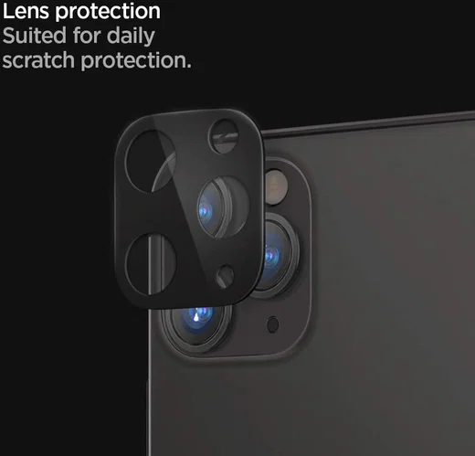 Spigen iPhone 11 Pro (Max) Camera Lens Tempered Glass 2-Pack Zwart afbeelding 2