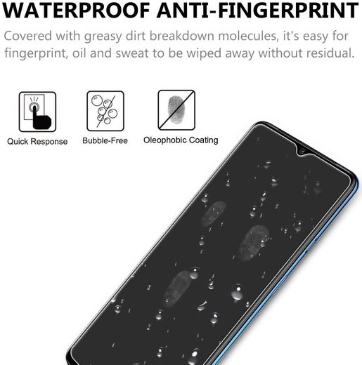 OnePlus 7T 2.5D Tempered Glass Screen Protector afbeelding 4