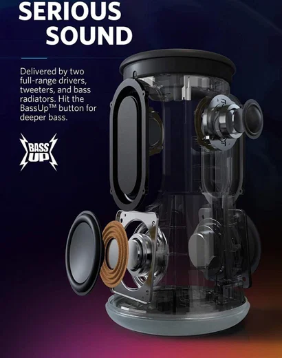 Anker Soundcore Flare+ 360° Bluetooth Speaker Rood afbeelding 8