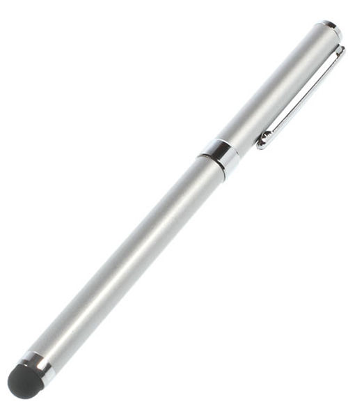 GHD touch pen Silver Universele Passieve Stylus Pen met Balpen afbeelding 1
