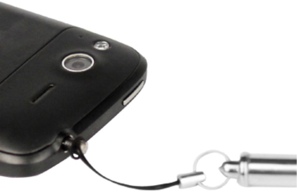 Universele Mini Stylus Pen Met 3.5MM Plug Zwart afbeelding 2