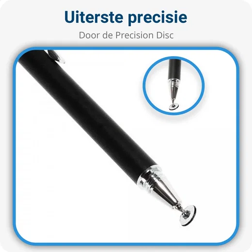 Universele Stylus Pen Met Precision Disc Tip Zwart afbeelding 2