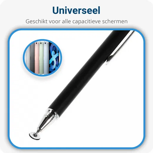 Universele Stylus Pen Met Precision Disc Tip Zwart afbeelding 3