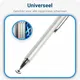 Universele Stylus Pen Met Precision Disc Tip Zilver afbeelding 3