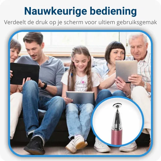 Universele Stylus Pen Met Precision Disc Tip Rood afbeelding 4