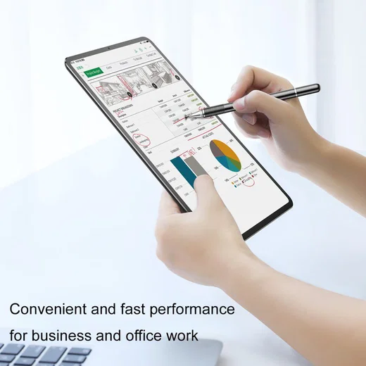 Baseus 2-in-1 Universele Stylus Pen Met Precision Disc Tip Zilver afbeelding 13