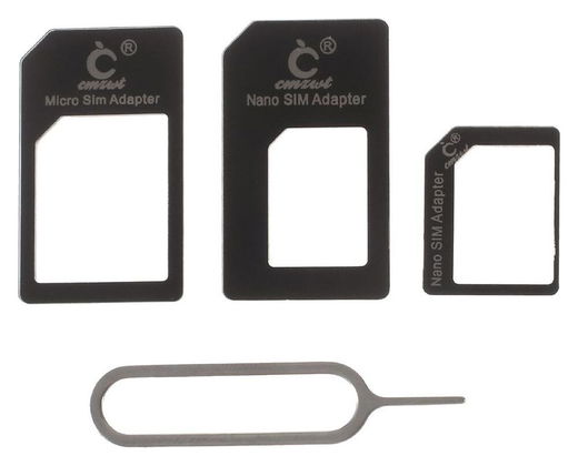 Noosy Simkaart Adapter Vergroter Nano en Micro 3 set afbeelding 1