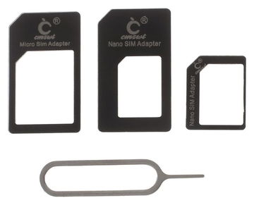 Noosy Simkaart Adapter Vergroter Nano en Micro 3 set