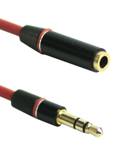 3.5mm Male naar Female Stereo Sound Audio Verlengkabel 1.3 Meter afbeelding 1