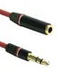 3.5mm Male naar Female Stereo Sound Audio Verlengkabel 1.3 Meter afbeelding 1