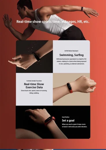 Xiaomi Mi Band 3 OLED Touchscreen Display en Hartslagmeter afbeelding 9