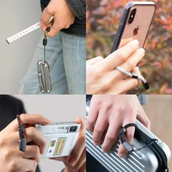 Ringke Lanyard Vingerband Zwart afbeelding 2