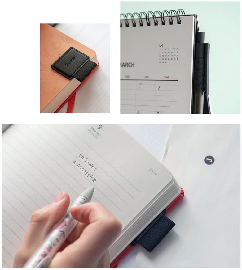 Ringke Klevende Penhouder 5-Pack Zwart afbeelding 12