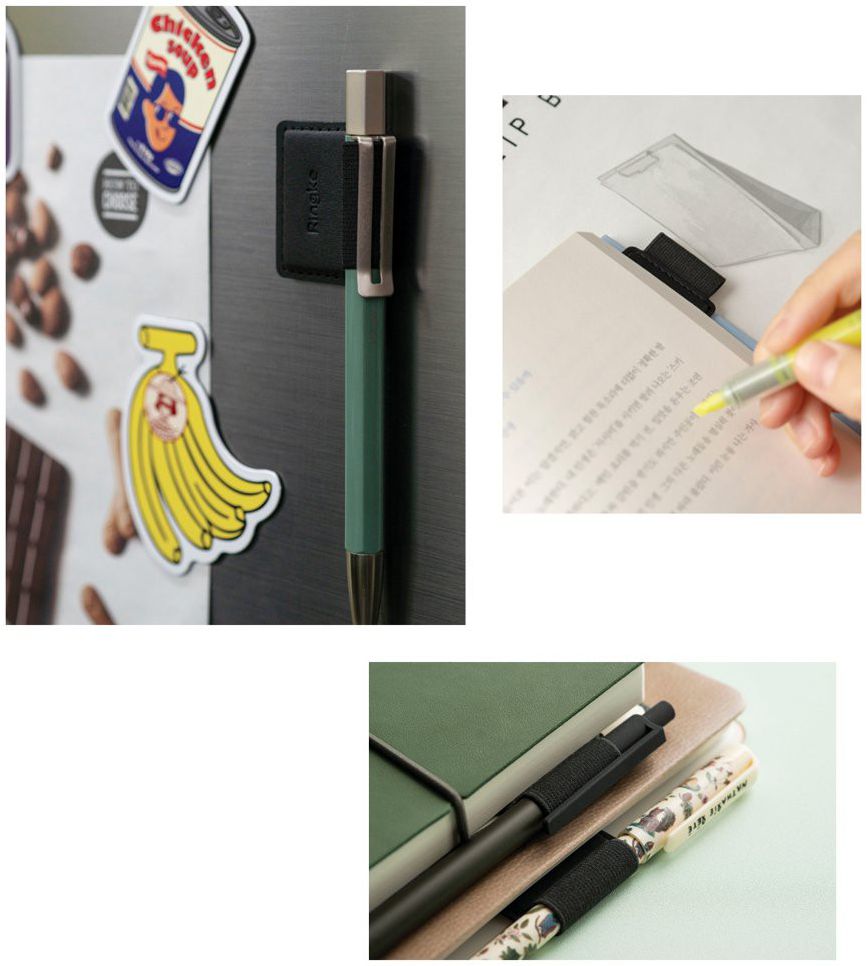 Ringke Klevende Penhouder 5-Pack Zwart afbeelding 13