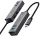 Baseus USB-C naar USB Hub 5 Poorten Grijs afbeelding 1