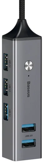 Baseus USB-C naar USB Hub 5 Poorten Grijs afbeelding 9
