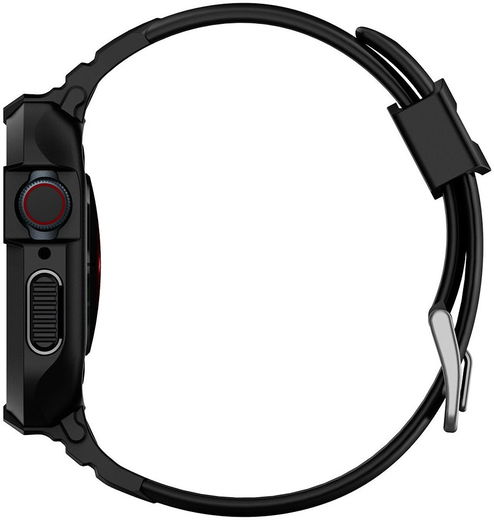 Spigen Rugged Armor Pro - Apple Watch 45MM / 44MM Hoesje en Bandje - Zwart afbeelding 9