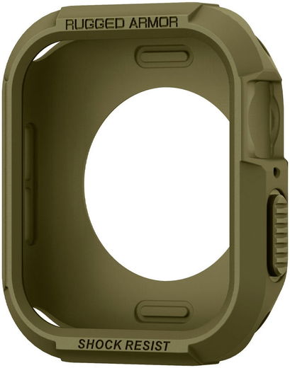 Spigen Rugged Armor Apple Watch 45MM / 44MM Hoesje Full Protect Groen afbeelding 5
