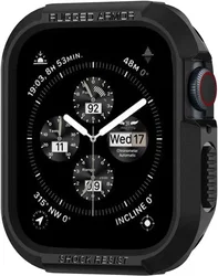 Spigen Rugged Armor - Apple Watch 45MM / 44MM Hoesje - Full Protect - Zwart afbeelding