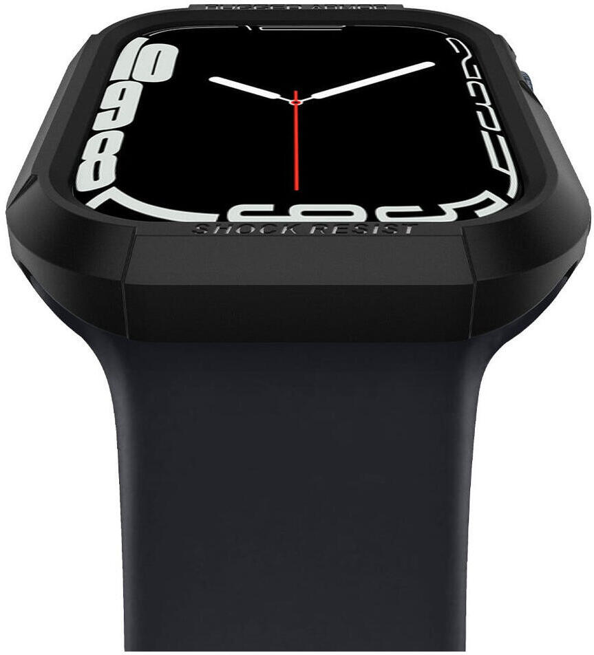 Spigen Rugged Armor - Apple Watch 45MM / 44MM Hoesje - Full Protect - Zwart afbeelding 14