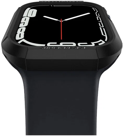 Spigen Rugged Armor - Apple Watch 45MM / 44MM Hoesje - Full Protect - Zwart afbeelding 14