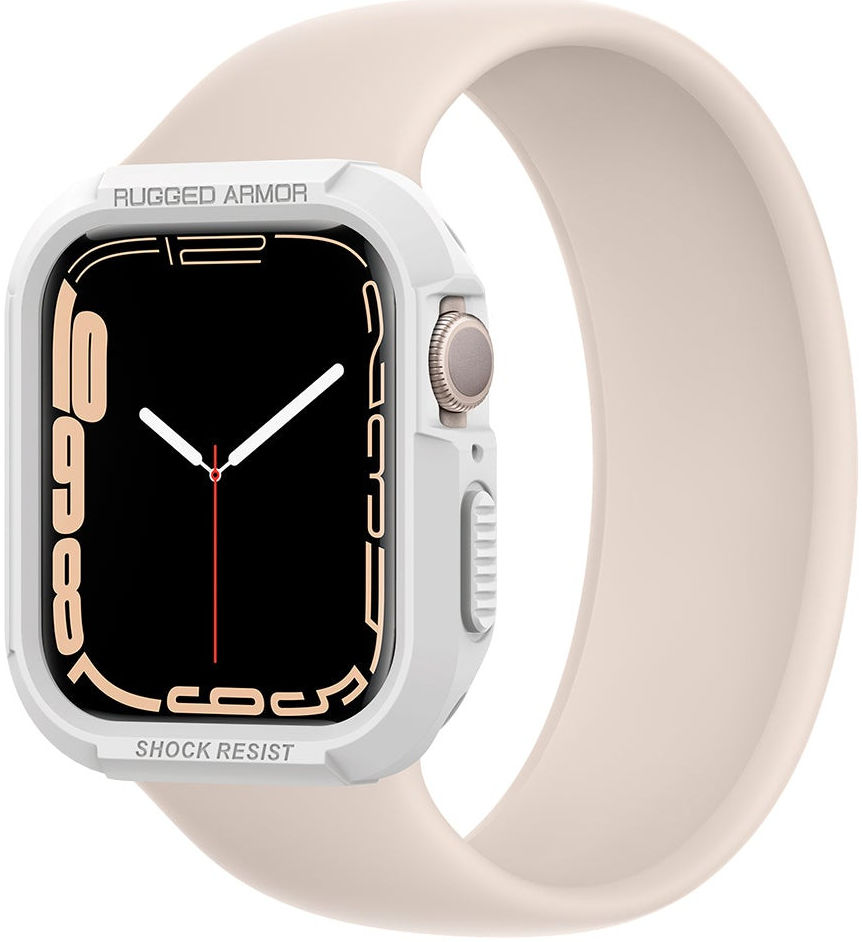 Spigen Rugged Armor Apple Watch 45MM / 44MM Hoesje Full Protect Wit afbeelding 1