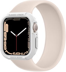 Spigen Rugged Armor Apple Watch 45MM / 44MM Hoesje Full Protect Wit afbeelding