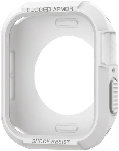 Spigen Rugged Armor Apple Watch 45MM / 44MM Hoesje Full Protect Wit afbeelding 5