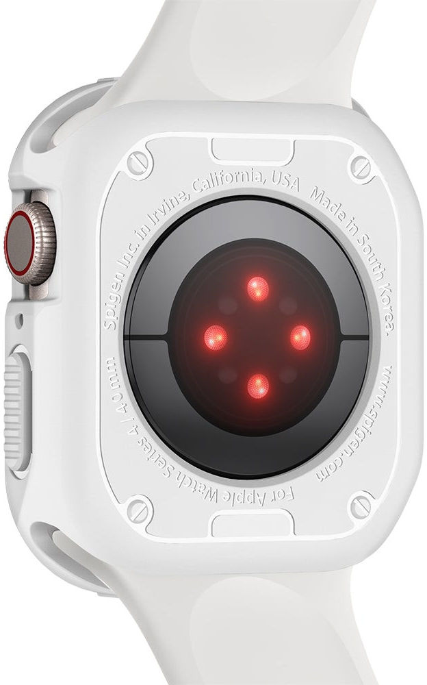 Spigen Rugged Armor Apple Watch 45MM / 44MM Hoesje Full Protect Wit afbeelding 6