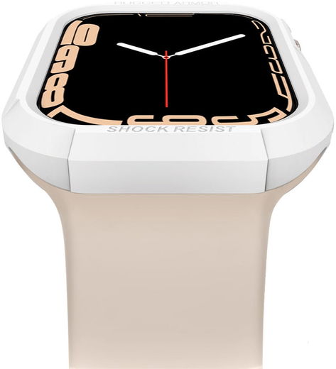 Spigen Rugged Armor Apple Watch 45MM / 44MM Hoesje Full Protect Wit afbeelding 8