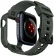 Spigen Rugged Armor Pro - Apple Watch 45MM / 44MM Hoesje en Bandje - Groen afbeelding 4