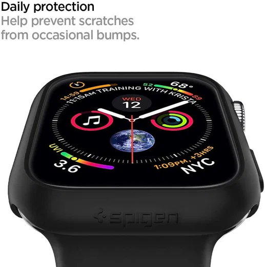 Spigen Thin Fit Apple Watch 40MM Hoesje Hard Plastic Bumper Zwart afbeelding 6