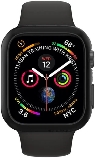 Spigen Thin Fit Apple Watch 40MM Hoesje Hard Plastic Bumper Zwart afbeelding 14