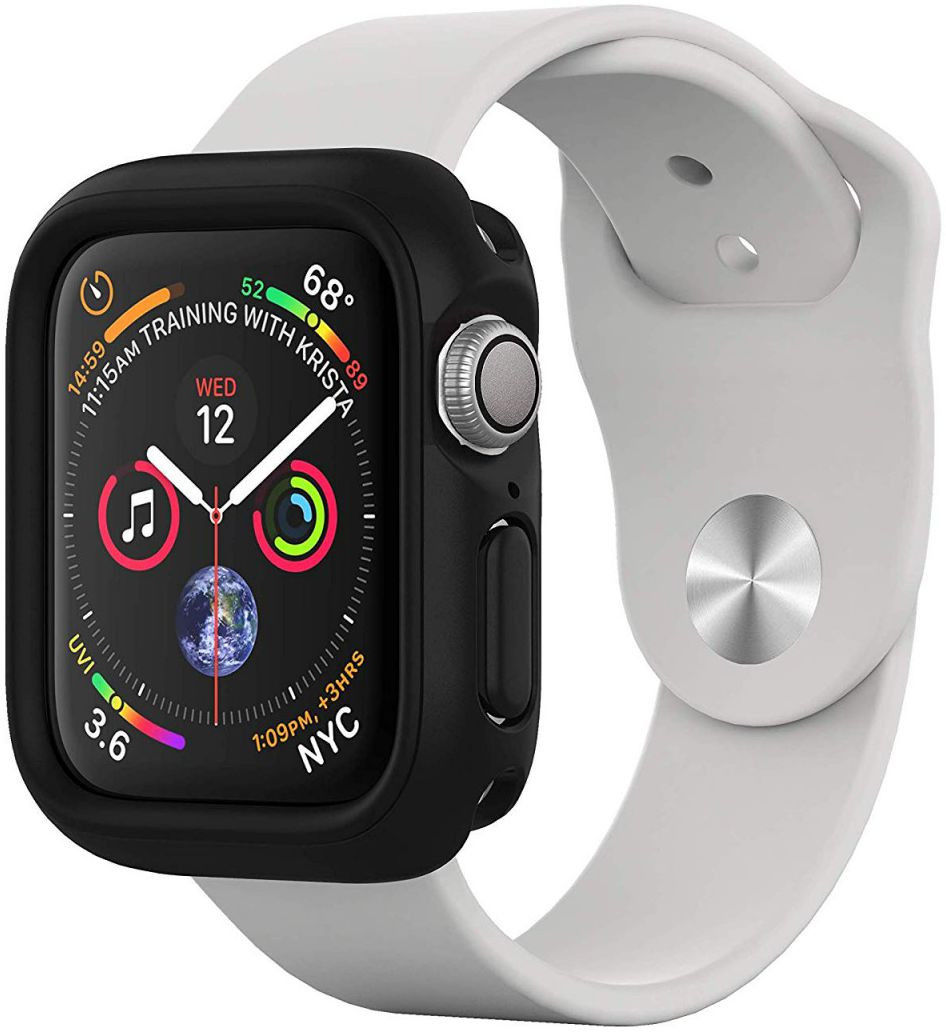 RhinoShield CrashGuard NX - Apple Watch 44MM Hoesje - Bumper - Zwart afbeelding 1