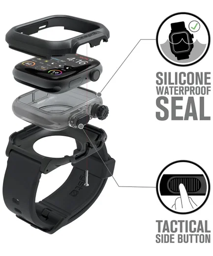 Catalyst Full Protect en Waterdicht Apple Watch 40MM Hoesje Zwart afbeelding 10