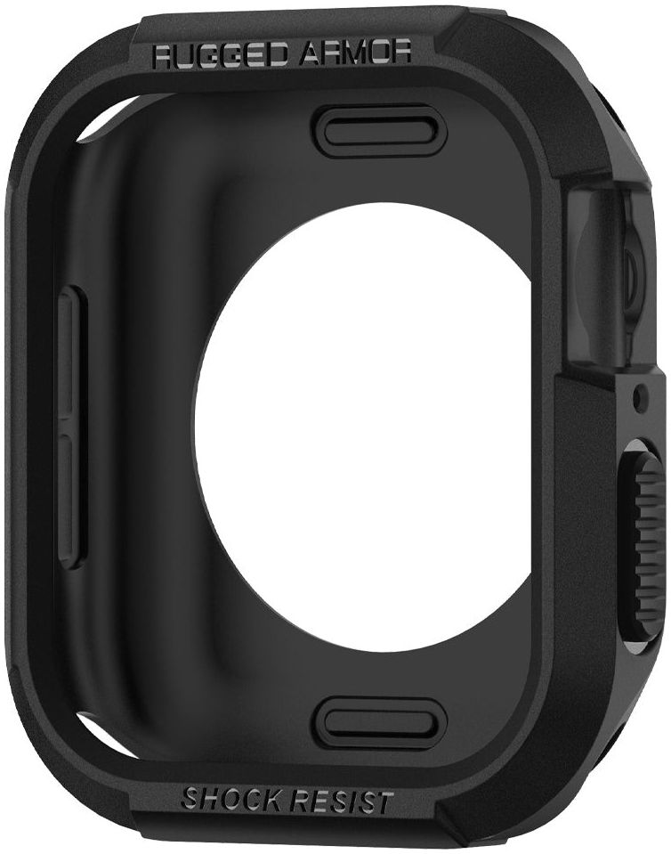 Spigen Rugged Armor Apple Watch 41MM / 40MM Hoesje Full Protect Zwart afbeelding 5