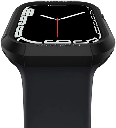 Spigen Rugged Armor Apple Watch 41MM / 40MM Hoesje Full Protect Zwart afbeelding 8