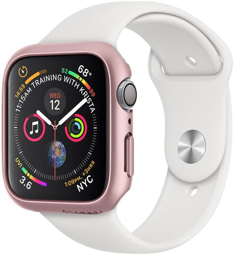 Spigen Thin Fit Apple Watch 40MM Hoesje Hard Plastic Bumper Roze Goud afbeelding 1