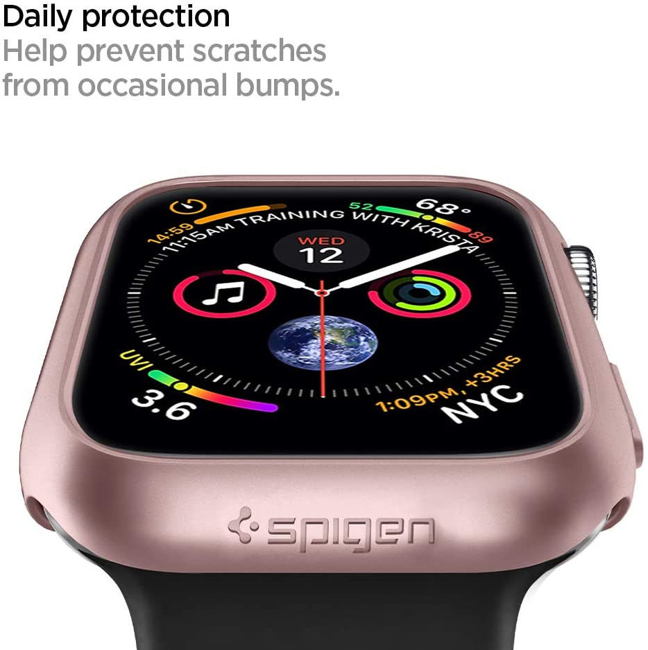 Spigen Thin Fit Apple Watch 40MM Hoesje Hard Plastic Bumper Roze Goud afbeelding 6