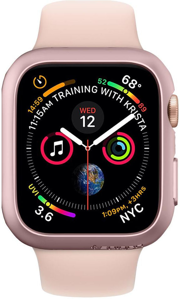 Spigen Thin Fit Apple Watch 40MM Hoesje Hard Plastic Bumper Roze Goud afbeelding 16