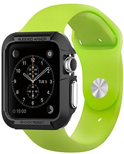 Spigen Rugged Armor Apple Watch 42MM Hoesje Zwart afbeelding 11